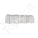 Didelis beisbolo smūgiavimo narvas su rėmu – 12 × 3,6 × 3,6 m - Image 10