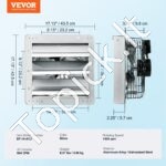 Sieninis ištraukimo ventiliatorius 356 mm – 994 CFM oro srautas, 50 W galia - Image 6