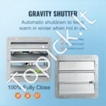 Sieninis ištraukimo ventiliatorius 262 mm – 753 CFM oro srautas, 27 W galia - Image 4