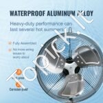 Sieninis ištraukimo ventiliatorius 409 mm 105 W - Image 3