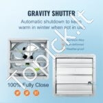 Sieninis ištraukimo ventiliatorius 409 mm 105 W - Image 4