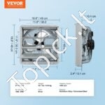 Sieninis ištraukimo ventiliatorius 409 mm 105 W - Image 6