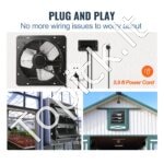 Sieninis ištraukimo ventiliatorius su nuotolinio valdymo pultu, 305 mm skersmens, 904 CFM oro srautu - Image 4