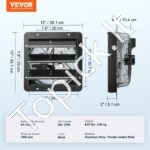 Sieninis ištraukimo ventiliatorius su nuotolinio valdymo pultu, 305 mm skersmens, 904 CFM oro srautu - Image 6