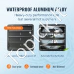 Sieninis ištraukimo ventiliatorius su nuotolinio valdymo pultu, 406 mm skersmens, 1747 CFM oro srautu - Image 5