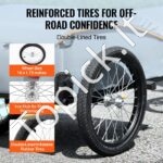 Sulankstomas dviračio priekabos vežimėlis su universaliu tvirtinimu – 45 kg krovinio dėžė su vandeniui atspariu uždangalu - Image 3