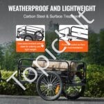 Tvirtas dviračio krovinių vežimėlis 72 kg – sulankstoma priekaba su greito tvirtinimo jungtimi ir 40 cm ratais - Image 2