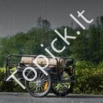 Tvirtas dviračio krovinių vežimėlis 72 kg – sulankstoma priekaba su greito tvirtinimo jungtimi ir 40 cm ratais - Image 7