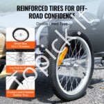 Sulankstomas dviračio vežimėlis 45 kg – krovinių priekaba su 41 cm ratais ir universaliu tvirtinimu - Image 3