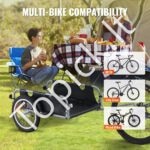 Sulankstomas dviračio vežimėlis 45 kg – krovinių priekaba su 41 cm ratais ir universaliu tvirtinimu - Image 5