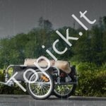 Sulankstomas dviračio vežimėlis 45 kg – krovinių priekaba su 41 cm ratais ir universaliu tvirtinimu - Image 7