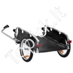 Sulankstomas dviračio vežimėlis 45 kg – krovinių priekaba su 41 cm ratais ir universaliu tvirtinimu - Image 9