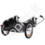 Sulankstomas dviračio vežimėlis 45 kg – krovinių priekaba su 41 cm ratais ir universaliu tvirtinimu - Image 8