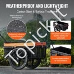 Dviračio vežimėlis su 40 kg apkrova – sulankstoma krovinių priekaba su 40 cm ratais ir apsauga nuo lietaus - Image 2