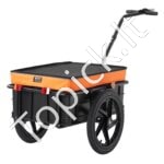 Dviračio vežimėlis su 40 kg apkrova – sulankstoma krovinių priekaba su 40 cm ratais ir apsauga nuo lietaus - Image 8