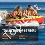 Pripučiamas vandens sporto ratas 1–3 asmenims su smūgio apsauga ir rankenomis – 231 kg apkrova - Image 7