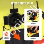 Pripučiamas vandens sporto ratas 1–3 asmenims su smūgio apsauga ir rankenomis – 231 kg apkrova - Image 6