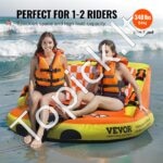 Pripučiamas vandens sporto ratas 1–2 asmenims su atlošu ir rankenomis – 154 kg apkrova - Image 4