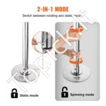 Profesionalus reguliuojamas šokio stulpas – 222,6–282,4 cm | Sukamasis + statinis režimas, sidabrinis, namams ir sporto studijoms - Image 7