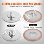 Profesionalus reguliuojamas šokio stulpas – 222,6–282,4 cm | Sukamasis + statinis režimas, sidabrinis, namams ir sporto studijoms - Image 6