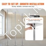 Reguliuojamas šokių stulpas – 216–270 cm | Sidabrinis, sukamasis ir statinis režimas, profesionalioms treniruotėms namuose ar studijose - Image 5