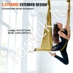 Aerial jogos hamakas 4 × 2,8 m – auksinis, 1000 kg apkrova - Image 3