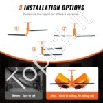 Kajakų laikiklis su tvirtinimu prie lubų – talpina 2 kajakus, reguliuojamas aukštis, tvirta plieninė konstrukcija - Image 7