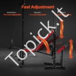 Reguliuojamas treniruoklių suolelis su atlošu, 272 kg talpa, universalus viso kūno treniruotėms - Image 6