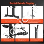 Reguliuojamas treniruoklių suolelis su atlošu, 272 kg talpa, universalus viso kūno treniruotėms - Image 5