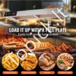 Komercinis bulvyčių maisto šildytuvas – 850 W su šilumine lempa - Image 5