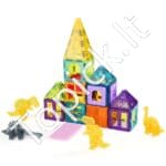 Magnetiniai gyvūnų formos konstruktoriaus blokeliai vaikams – 56 dalių - Image 8