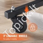 Sulankstomas stalo teniso stalas su ratukais – 274 x 152,5 x 76 cm, vidaus naudojimui, su tinklu - Image 4