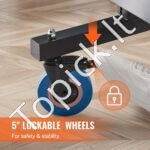 Sulankstomas stalo teniso stalas su ratukais – 274 x 152,5 x 76 cm, vidaus naudojimui, su tinklu - Image 4