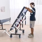 Sulankstomas stalo teniso stalas su ratukais – 274 x 152,5 x 76 cm, vidaus naudojimui, su tinklu - Image 2