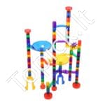 110 dalių spalvinga rutuliukų trasa vaikams | Lavinamoji konstrukcija su rutuliukais | Kūrybiškas ir motoriką lavinantis žaislas vaikams - Image 3