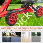 Vaikiškas pedalinis go-kart automobilis su 4 ratais - nuo 3 iki 8 metų - Image 4