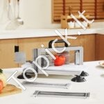 Komercinė daržovių pjaustyklė su 3 keičiamais peiliais - Image 7