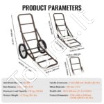 Sulankstomas elnių ir žvėrių transportavimo vežimėlis – 136 kg - Image 6