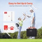Nešiojamas 6 duobučių golfo žaidimo rinkinys su 9 kamuoliukais | Pramogai lauke ir viduje visai šeimai - Image 5