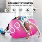 Pripučiamas gimnastikos kilimėlis – 60 x 123 cm | Su pompa, universalus, namams ir sporto studijoms - Image 7