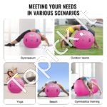 Pripučiamas gimnastikos kilimėlis – 60 x 123 cm | Su pompa, universalus, namams ir sporto studijoms - Image 4