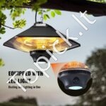 Lubinis infraraudonųjų spindulių šildytuvas 2000 W - Image 5