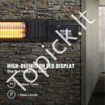 Infraraudonųjų spindulių šildytuvas 3000 W su nuotolinio valdymo pultu ir IP65 apsauga - Image 4
