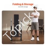 Reguliuojamas treniruoklių suolelis su atlošu, 181 kg talpa, sulankstomas dizainas - Image 7