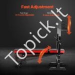 Reguliuojamas treniruoklių suolelis su atlošu, 181 kg talpa, sulankstomas dizainas - Image 6