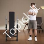 Reguliuojamas treniruoklių suolelis su atlošu, 181 kg talpa, sulankstomas dizainas - Image 2