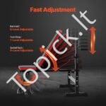 Reguliuojamas treniruoklių suolelis su atlošu, 272 kg talpa, sulankstomas dizainas - Image 6