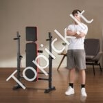 Reguliuojamas treniruoklių suolelis su atlošu, 272 kg talpa, sulankstomas dizainas - Image 2