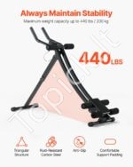 Reguliuojamas pilvo preso treniruoklis namams – iki 200 kg apkrovos - Image 7