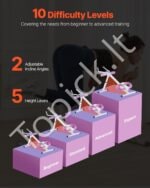 Namų pilvo preso treniruoklis su reguliuojamu pasipriešinimu – iki 150 kg apkrova - Image 6